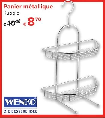 Promoties Panier métallique kuopio - Wenko - Geldig van 01/10/2016 tot 23/10/2016 bij Euro Shop
