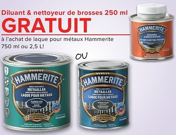 Promoties Diluant + nettoyeur de brosses - Hammerite - Geldig van 01/10/2016 tot 23/10/2016 bij Euro Shop