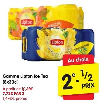 Promotions Gamme lipton ice tea - Lipton - Valide de 29/09/2016 à 05/10/2016 chez Red Market