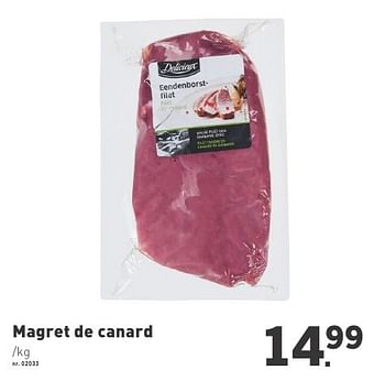 Promoties Magret de canard - Delicieux - Geldig van 03/10/2016 tot 06/11/2016 bij Lidl
