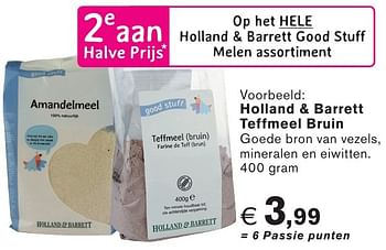 Promoties Holland + barrett teffmeel bruin - Huismerk - Holland & Barrett - Geldig van 26/09/2016 tot 23/10/2016 bij Holland & Barret
