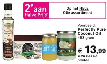 Promoties Perfectly pure coconut oil - Perfectly Pure - Geldig van 26/09/2016 tot 23/10/2016 bij Holland & Barret