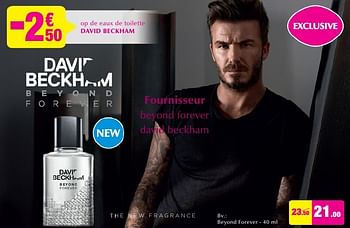 Promoties Beyond forever 40 ml - David Beckham - Geldig van 28/09/2016 tot 25/10/2016 bij DI
