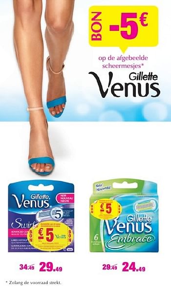 Promoties Venus embrace - Gillette - Geldig van 28/09/2016 tot 25/10/2016 bij DI
