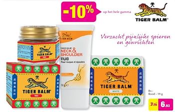Promoties Tiger balm rood - Tiger Balm - Geldig van 28/09/2016 tot 25/10/2016 bij DI
