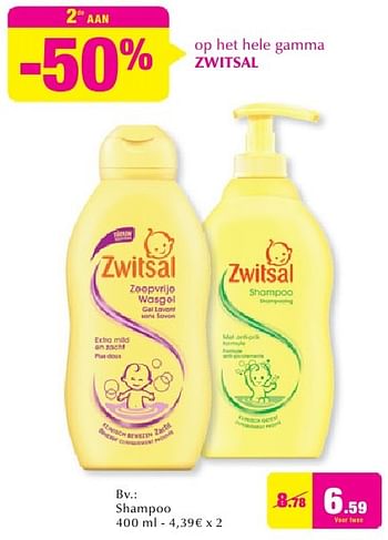 Promotions Shampoo - Zwitsal - Valide de 28/09/2016 à 25/10/2016 chez DI