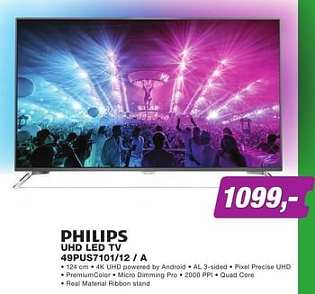 Promotions Philips uhd led tv 49pus7101-12 - - Philips - Valide de 01/10/2016 à 31/10/2016 chez ElectronicPartner