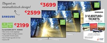 Promoties Samsung curved suhd led tv ks9000 - Samsung - Geldig van 29/09/2016 tot 31/10/2016 bij Exellent