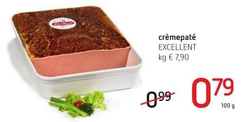 Promoties Crèmepaté excellent - Excellent - Geldig van 06/10/2016 tot 19/10/2016 bij Eurospar (Colruytgroup)