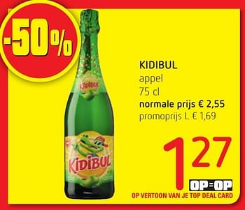 Promotions Kidibul appel - Kidibul - Valide de 06/10/2016 à 19/10/2016 chez Eurospar (Colruytgroup)