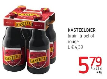 Promotions Kasteelbier bruin, tripel of rouge - Kasteelbier - Valide de 06/10/2016 à 19/10/2016 chez Spar (Colruytgroup)