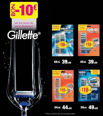 Promotions Gillette mach 3 - Gillette - Valide de 28/09/2016 à 25/10/2016 chez DI