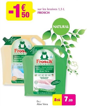 Promoties Aloe vera - Frosch - Geldig van 28/09/2016 tot 25/10/2016 bij DI