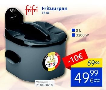 Promoties Frifri frituurpan 1618 - FriFri - Geldig van 01/10/2016 tot 31/10/2016 bij Eldi