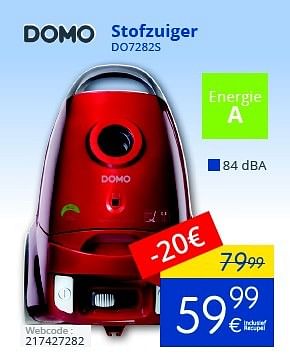 Promoties Domo stofzuiger do7282s - Domo - Geldig van 01/10/2016 tot 31/10/2016 bij Eldi