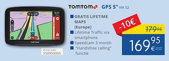 Promoties Tomtom gps via 52 - TomTom - Geldig van 01/10/2016 tot 31/10/2016 bij Eldi