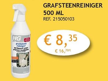 Promoties Grafsteenreiniger - HG - Geldig van 03/10/2016 tot 31/10/2016 bij Crea Home