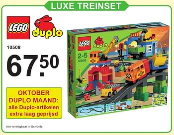 Promoties Luxe treinset - Lego - Geldig van 10/10/2016 tot 30/10/2016 bij Van Cranenbroek