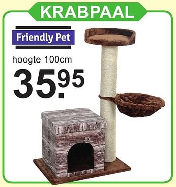 Promoties Krabpaal - Friendly pet - Geldig van 10/10/2016 tot 30/10/2016 bij Van Cranenbroek