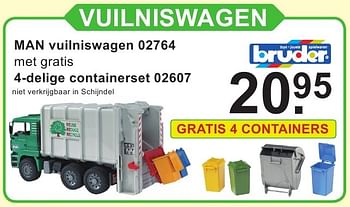 Promotions Vuilniswagen - Bruder - Valide de 10/10/2016 à 30/10/2016 chez Van Cranenbroek