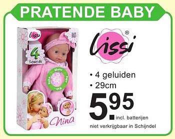 Promotions Pratende baby - Lissi Dolls - Valide de 10/10/2016 à 30/10/2016 chez Van Cranenbroek