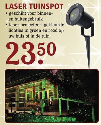 Promoties Laser tuinspot - Huismerk - Van Cranenbroek - Geldig van 10/10/2016 tot 30/10/2016 bij Van Cranenbroek