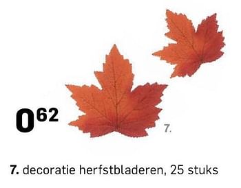 Promoties Decoratie herfstbladeren - Huismerk - Action - Geldig van 19/09/2016 tot 19/10/2016 bij Action