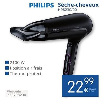 Promoties Philips sèche-cheveux hp8230-00 - Philips - Geldig van 01/10/2016 tot 31/10/2016 bij Eldi