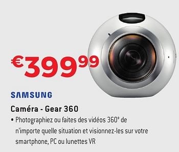 Promoties Samsung caméra - gear 360 - Samsung - Geldig van 29/09/2016 tot 31/10/2016 bij Exellent