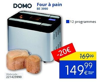 Promoties Domo four à pain be 3990 - Domo - Geldig van 01/10/2016 tot 31/10/2016 bij Eldi