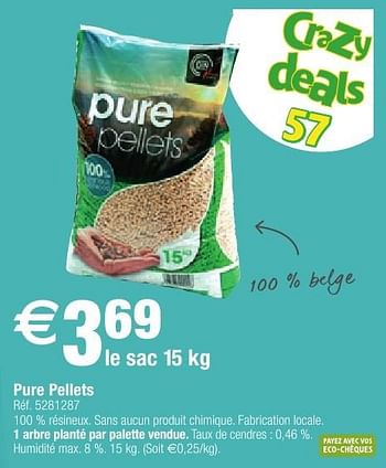 Promoties Pure pellets - Pure Pellets - Geldig van 11/10/2016 tot 24/10/2016 bij Brico