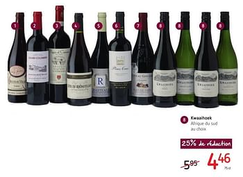 Promoties Kwaaihoek afrique du sud au choix - Rode wijnen - Geldig van 06/10/2016 tot 19/10/2016 bij Eurospar (Colruytgroup)