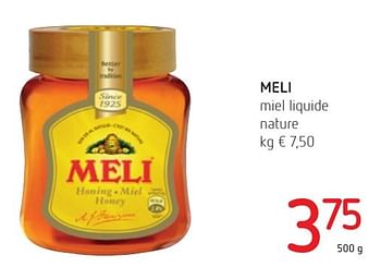 Promoties Meli miel liquide nature - Meli - Geldig van 06/10/2016 tot 19/10/2016 bij Eurospar (Colruytgroup)