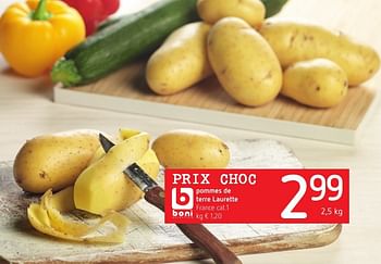 Promoties Pommes de terre laurette - Boni - Geldig van 06/10/2016 tot 19/10/2016 bij Spar (Colruytgroup)