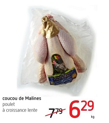 Promoties Coucou de malines poulet à croissance lente - Huismerk - Spar Retail - Geldig van 06/10/2016 tot 19/10/2016 bij Spar (Colruytgroup)