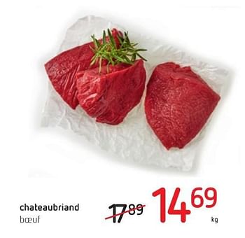 Promoties Chateaubriand boeuf - Huismerk - Spar Retail - Geldig van 06/10/2016 tot 19/10/2016 bij Spar (Colruytgroup)