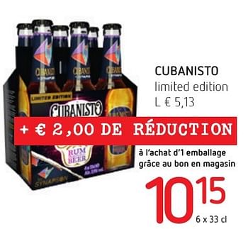 Promoties Cubanisto limited edition - Cubanisto - Geldig van 06/10/2016 tot 19/10/2016 bij Spar (Colruytgroup)