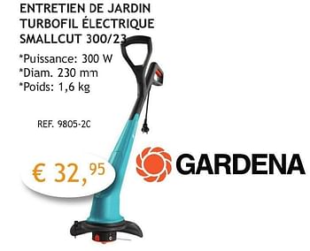 Promoties Gardena entretien jardin turbofil électrique smallcut 300-23 - Gardena - Geldig van 03/10/2016 tot 31/10/2016 bij Crea Home