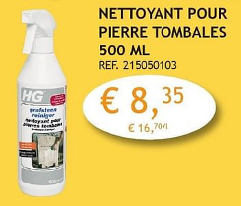 Promoties Nettoyant pour pierre tombales - HG - Geldig van 03/10/2016 tot 31/10/2016 bij Crea Home