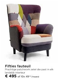 Promoties Fifties fauteuil - Huismerk - Molecule - Geldig van 01/10/2016 tot 31/10/2016 bij Molecule