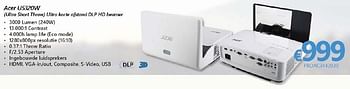 Promoties Acer projectoren u5320w ultra korte afstand dlp hd beamer - Acer - Geldig van 01/10/2016 tot 16/11/2016 bij Compudeals