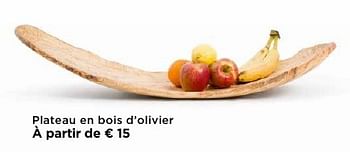 Promotions Plateau en bois d`olivier - Produit maison - Molecule - Valide de 01/10/2016 à 31/10/2016 chez Molecule