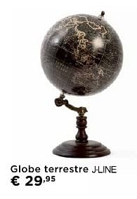 Promoties Globe terrestre j-line - J-line - Geldig van 01/10/2016 tot 31/10/2016 bij Molecule