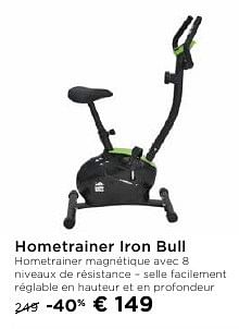 Promoties Hometrainer iron bull - Iron Bull - Geldig van 01/10/2016 tot 31/10/2016 bij Molecule
