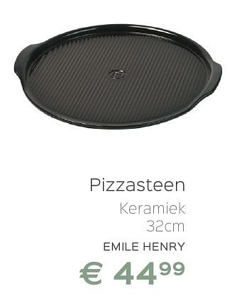 Promoties Emile henry pizzasteen - Emile Henry - Geldig van 08/10/2016 tot 12/11/2016 bij ShopWillems