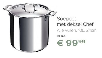 Promoties Beka soeppot met deksel chef - Beka - Geldig van 08/10/2016 tot 12/11/2016 bij ShopWillems