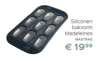 Promoties Mastrad siliconen bakvorm madeleines - Mastrad - Geldig van 08/10/2016 tot 12/11/2016 bij ShopWillems