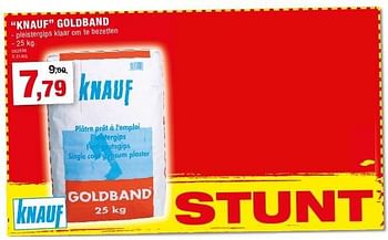 Promoties Knauf goldband - Knauf - Geldig van 12/10/2016 tot 23/10/2016 bij Hubo