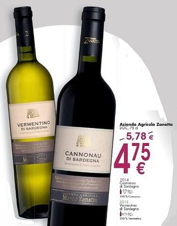 Promoties Azienda agricola zanatta - Rode wijnen - Geldig van 03/10/2016 tot 31/10/2016 bij Cora