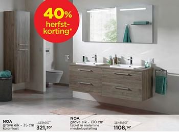 Promoties Noa badkamermeubelen - Storke - Geldig van 04/10/2016 tot 29/10/2016 bij X2O